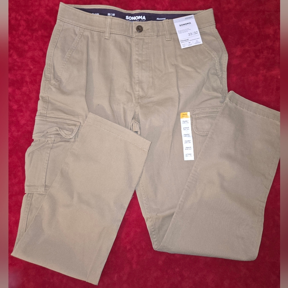 Sonoma Men's Tan Cargo Pants